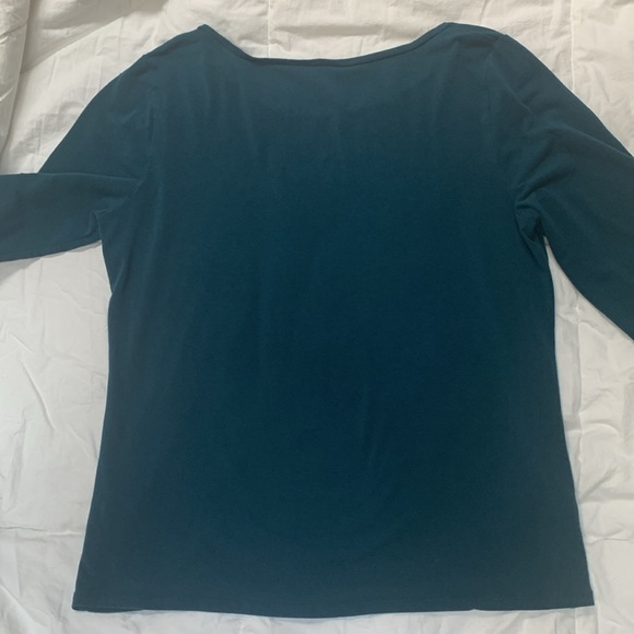 J. Jill Deep Teal Long Sleeve Top - Picture 3 of 4